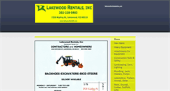 Desktop Screenshot of lakewoodrentals.com