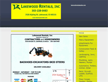 Tablet Screenshot of lakewoodrentals.com